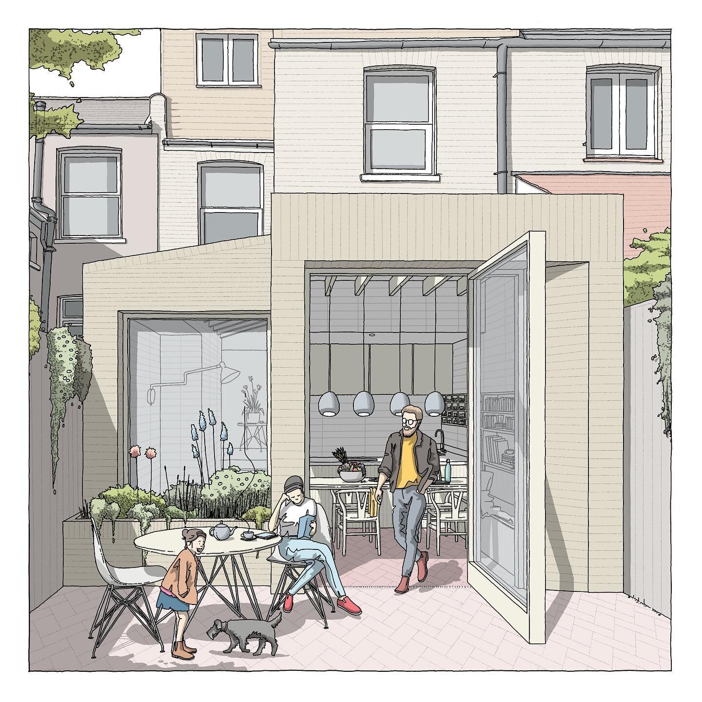 Here is the exterior image in the set we worked on for @roach.matthews . In many ways this project worked from the inside out with this image being produced second. This worked really well for defining the geography of where the various objects sat w