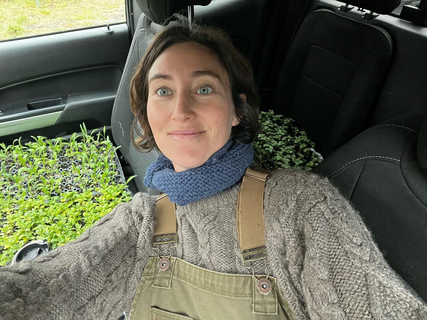 We&rsquo;re baaack!!! Getting a very slow start to the season, but oh what a season it will be! Thank you @seachangeflower for taking care of my seedlings while I visited family on the west coast. Just planted out about 1,000 little nuggets of hope i