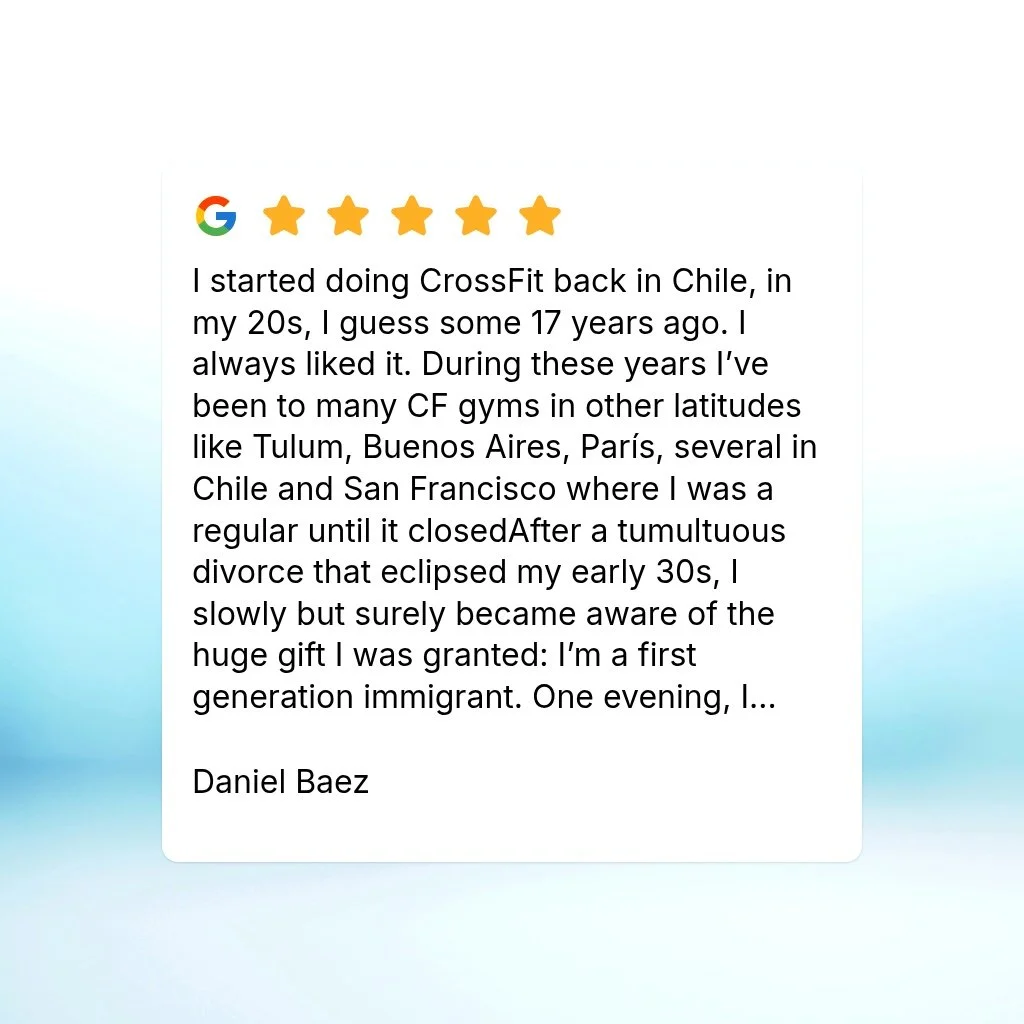 I started doing CrossFit back in Chile, in my 20s, I guess some 17 years ago. I always liked it. During these years I&rsquo;ve been to many CF gyms in other latitudes like Tulum, Buenos Aires, Par&iacute;s, several in Chile and San Francisco where I 