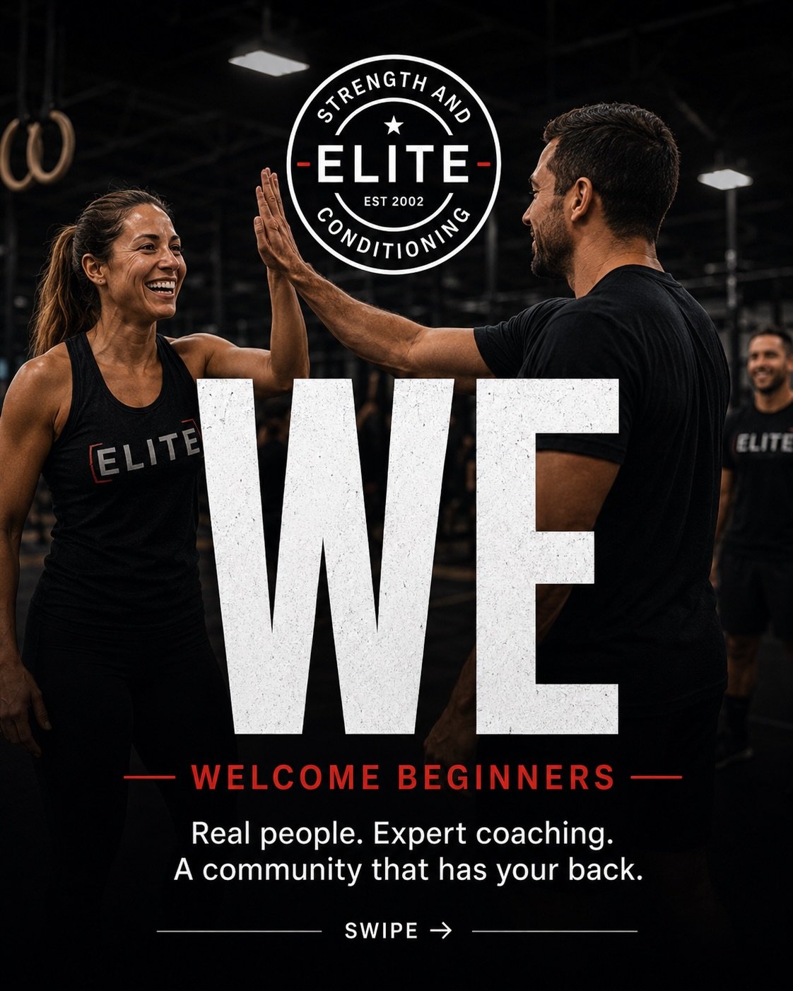 Thinking about trying CrossFit but not sure where to start?

You&rsquo;re exactly who we built Elite for.

You do not need experience.
You do not need to &ldquo;get in shape first.&rdquo;
You do not need to keep up.

You just need to show up.

At Eli