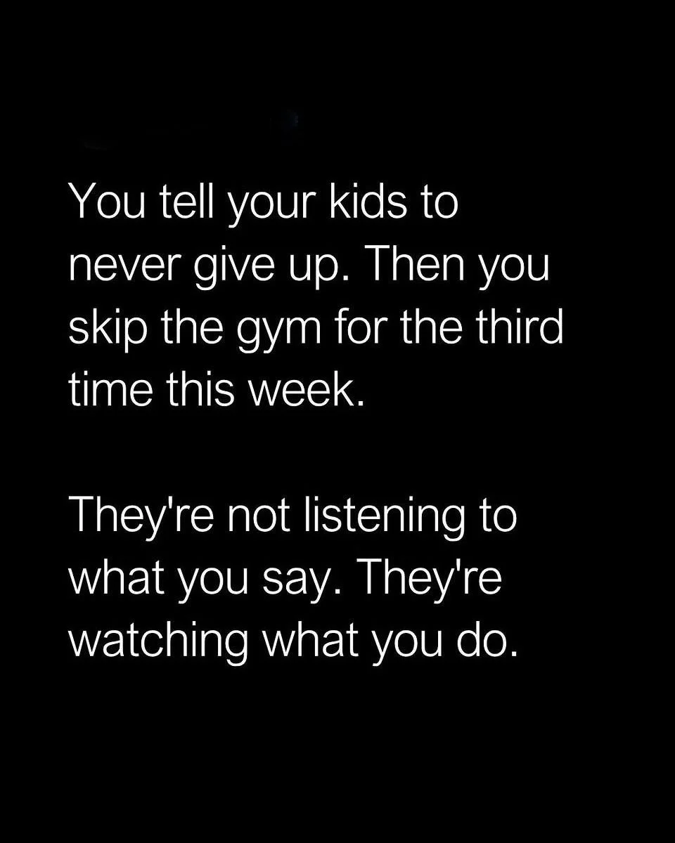 Kids don't learn consistency from lectures. They learn it from watching the adults around them either maintain it or quietly abandon it.
Every time you show up when you don't feel like it, you're teaching something. Every time you don't, you're teach