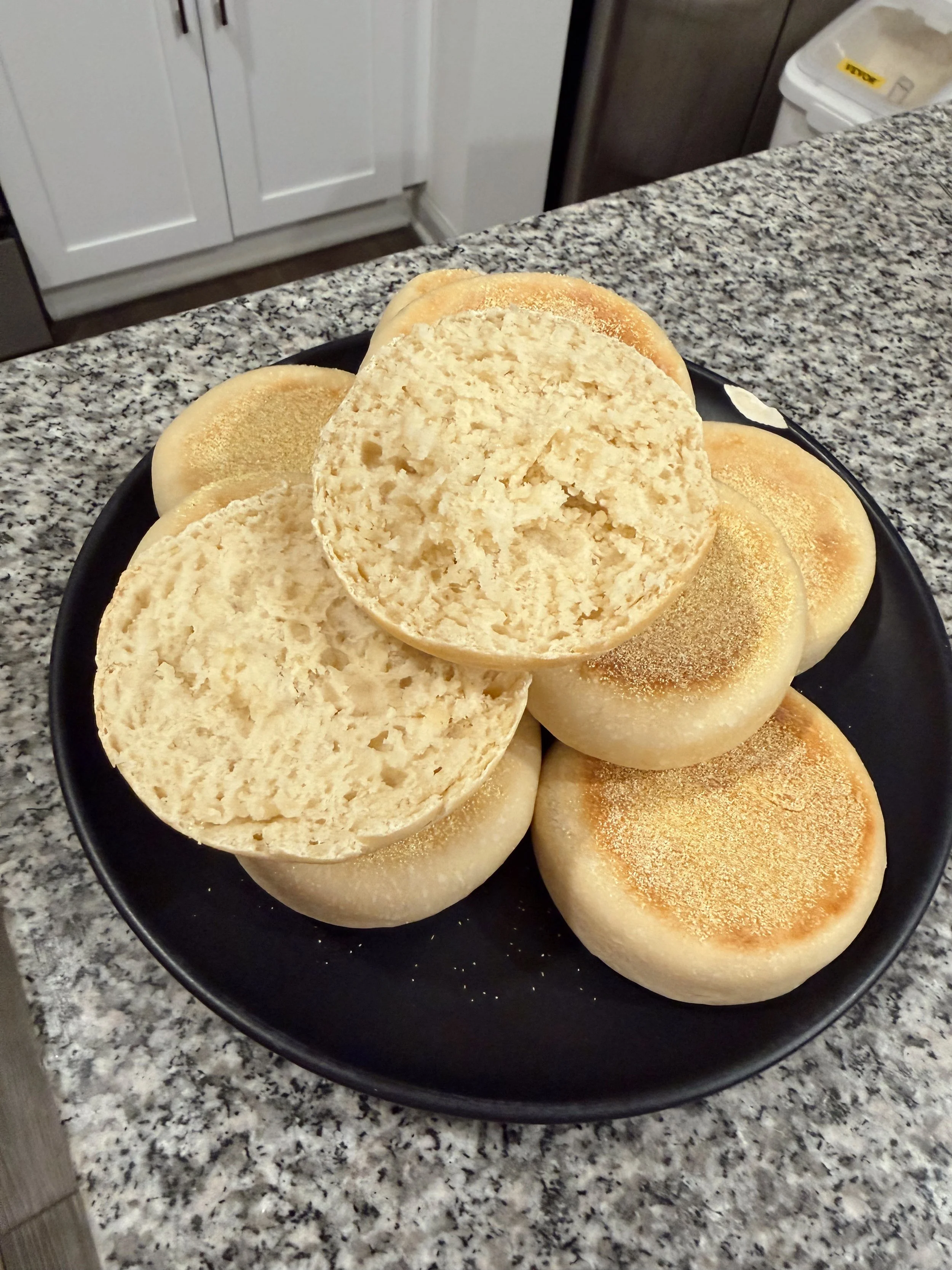 Jumbo Sourdough English Muffin Recipe Card