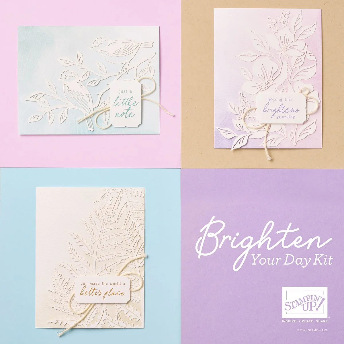 Easy Card Making Kit: Brighten Your Day | 9 Cards Made In Minutes
