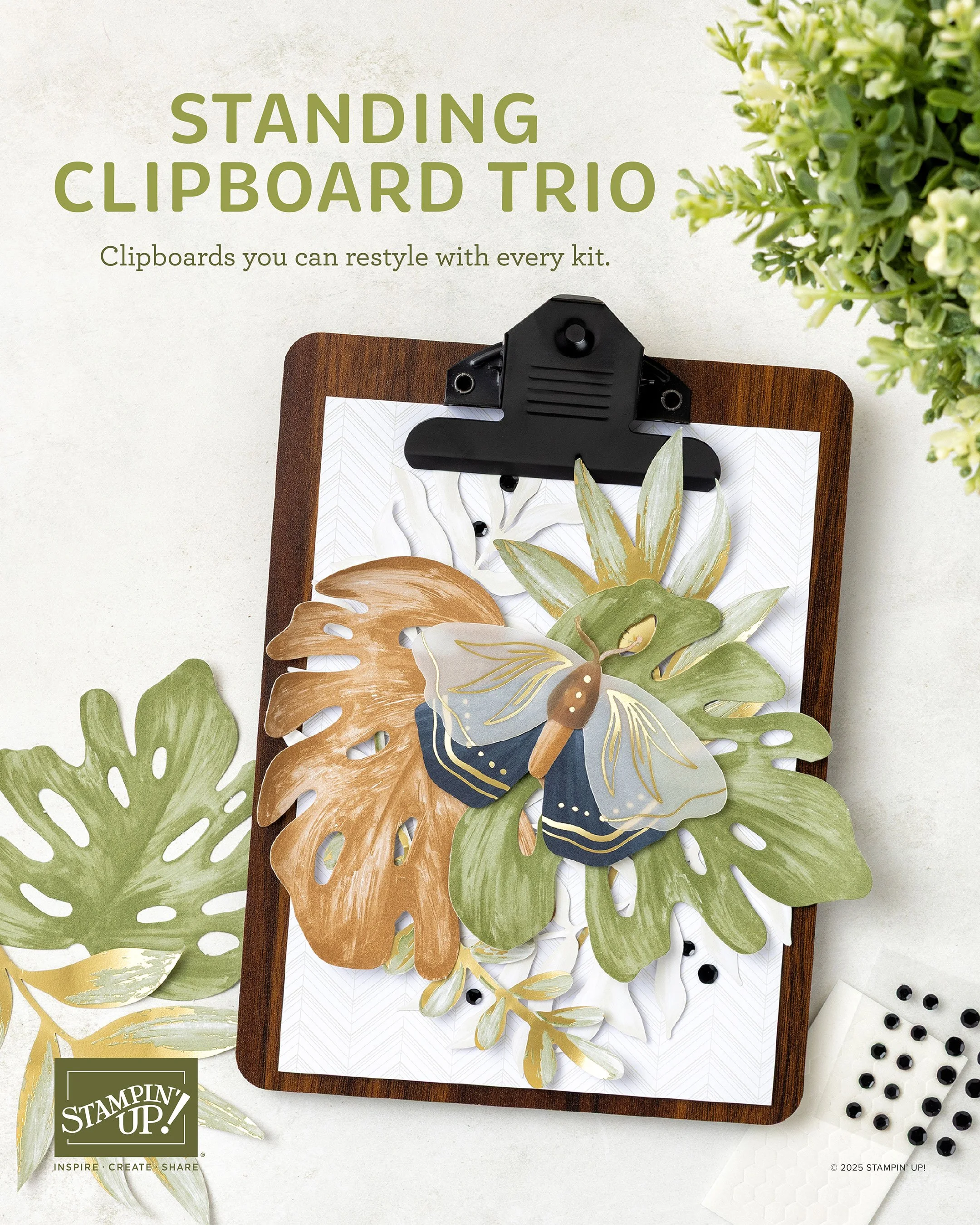 Standing Clipboard Trio Kit: Create Stylish Displays for Your Handmade Cards