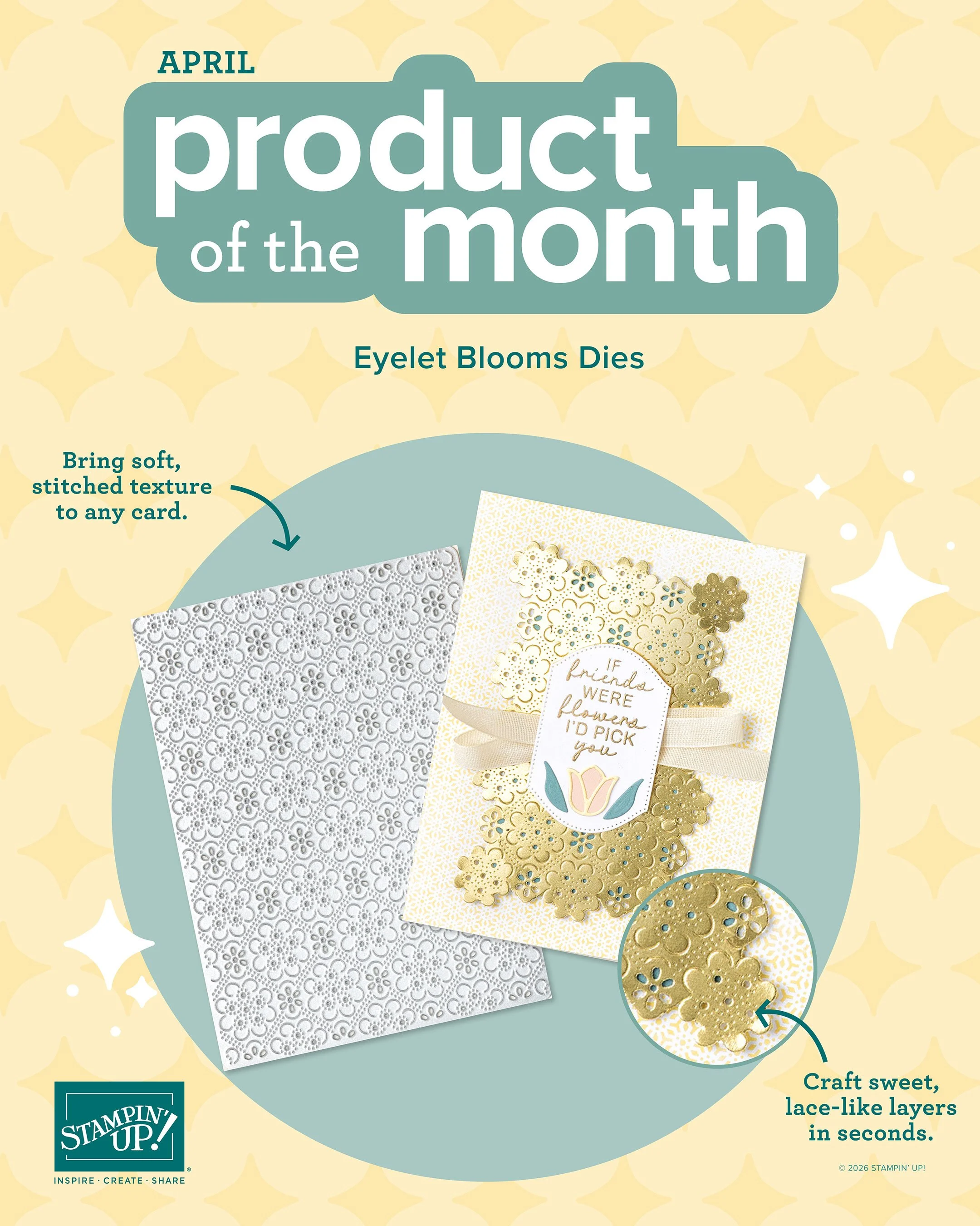 April Product of the Month: Eyelet Blooms Die  