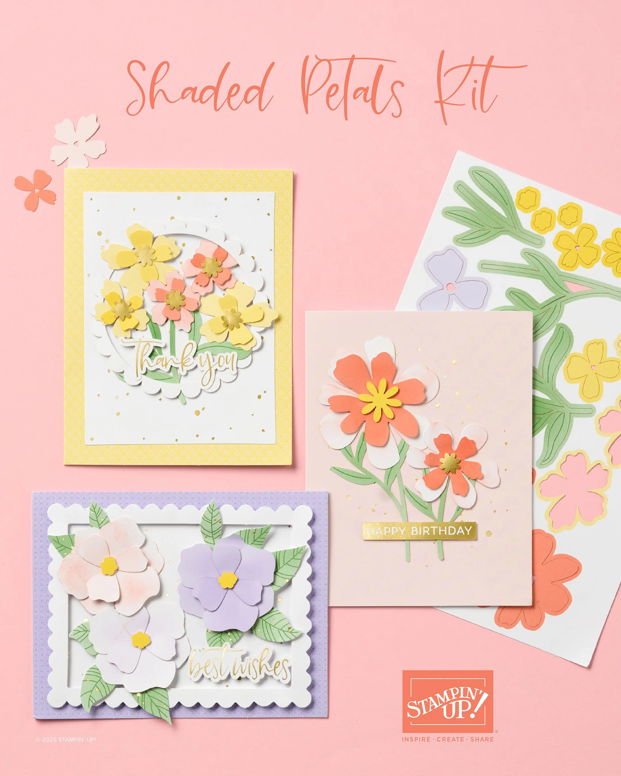 Shaded Petals Kit: Create Beautiful Hand-Painted Floral Cards the Easy Way