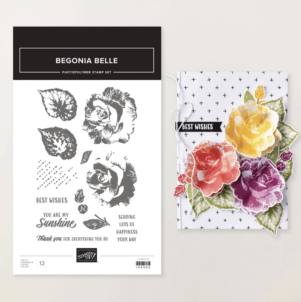 July Product of the Month: Begonia Belle Stamp Set