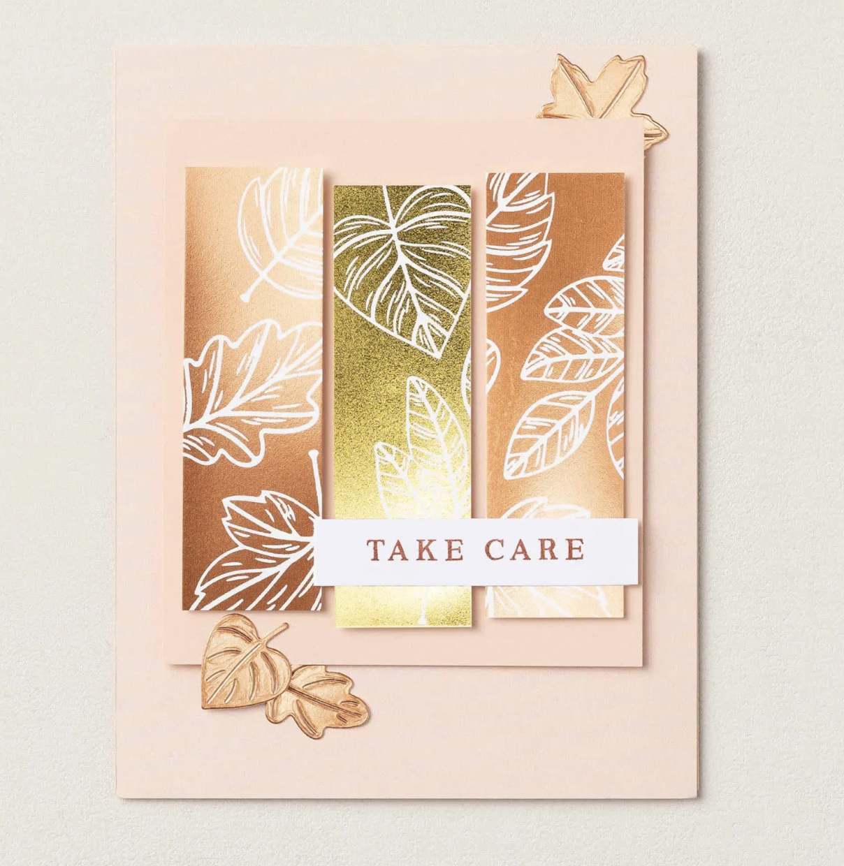 LUSTROUS LEAVES FALL CARD