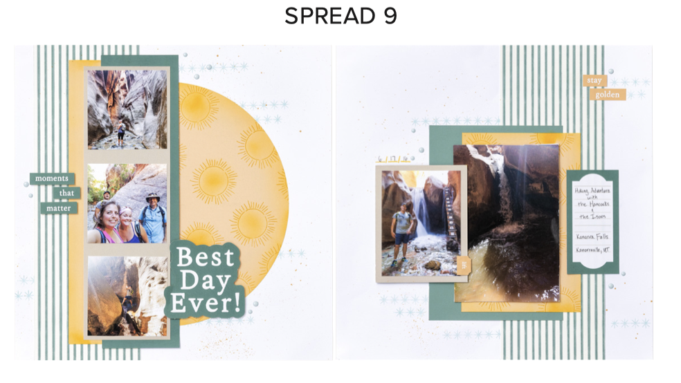 Spread 9 of Scrapbook Pages