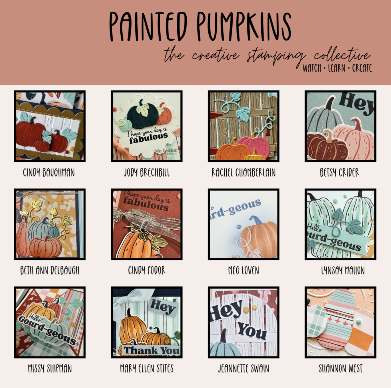 PAINTED PUMPKINS TUTORIAL (12 Projects)