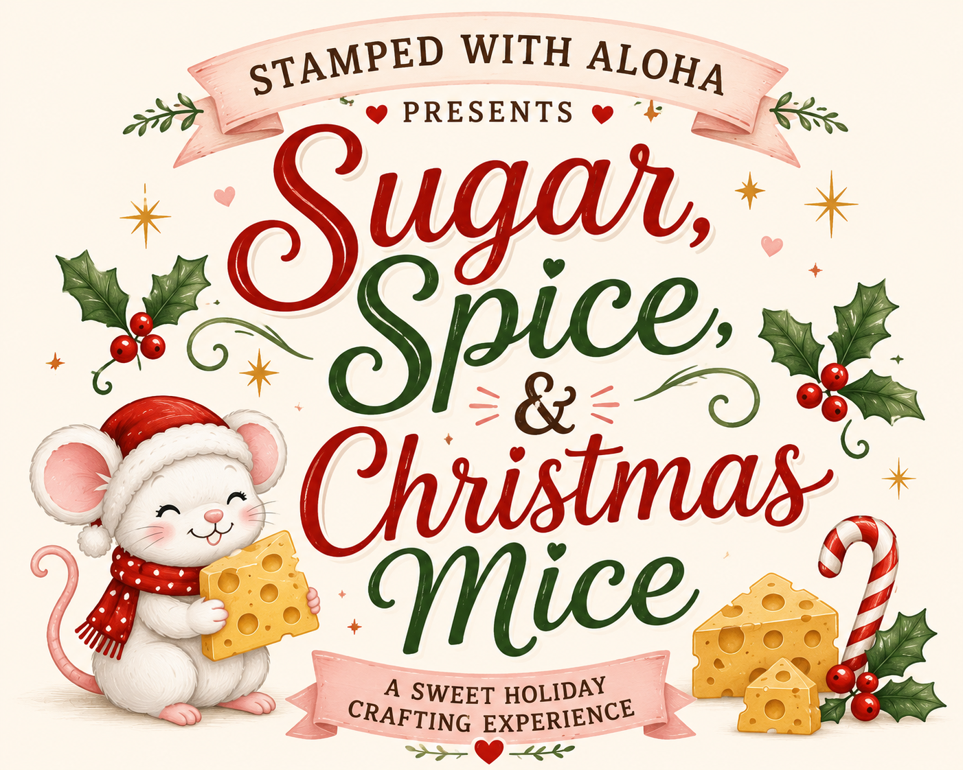 Sugar, Spice & Christmas Mice - A Sweet Holiday Crafting Experience