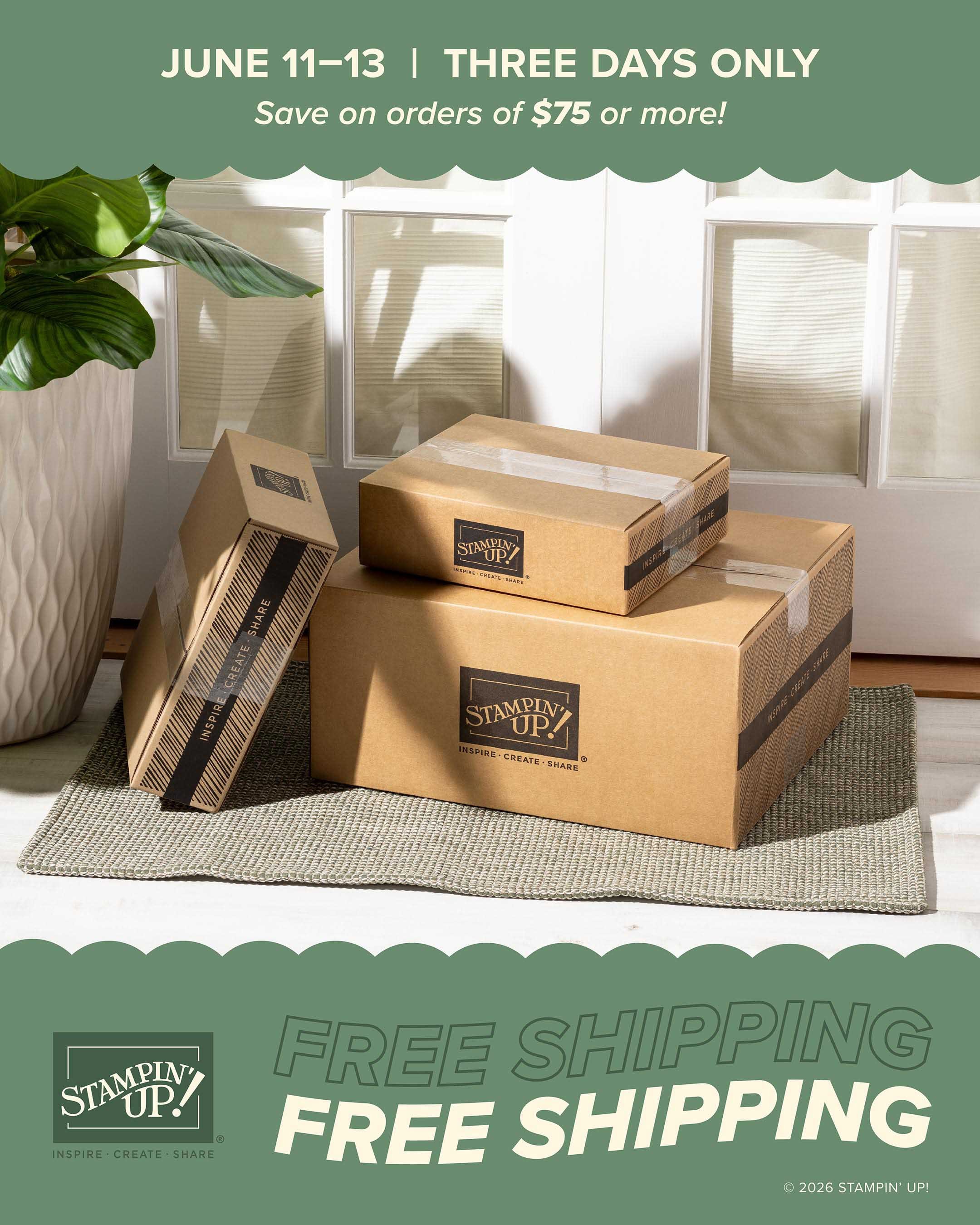 Free Shipping Is Coming! Save on Your Crafting Favorites June 11-13