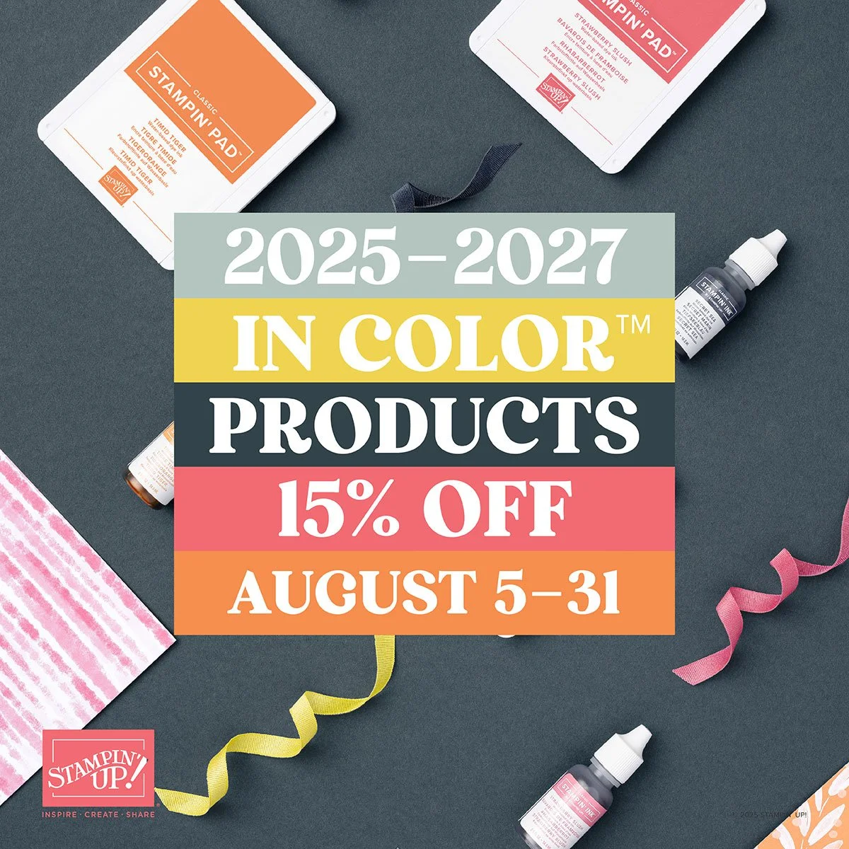Stunning Projects Start With Great Colors | Stampin’ Up! 2025-2027 In Color Products On Sale Now!