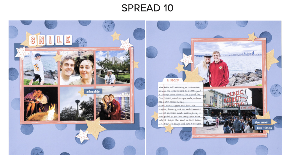 Virtual Album Spread 10 pages