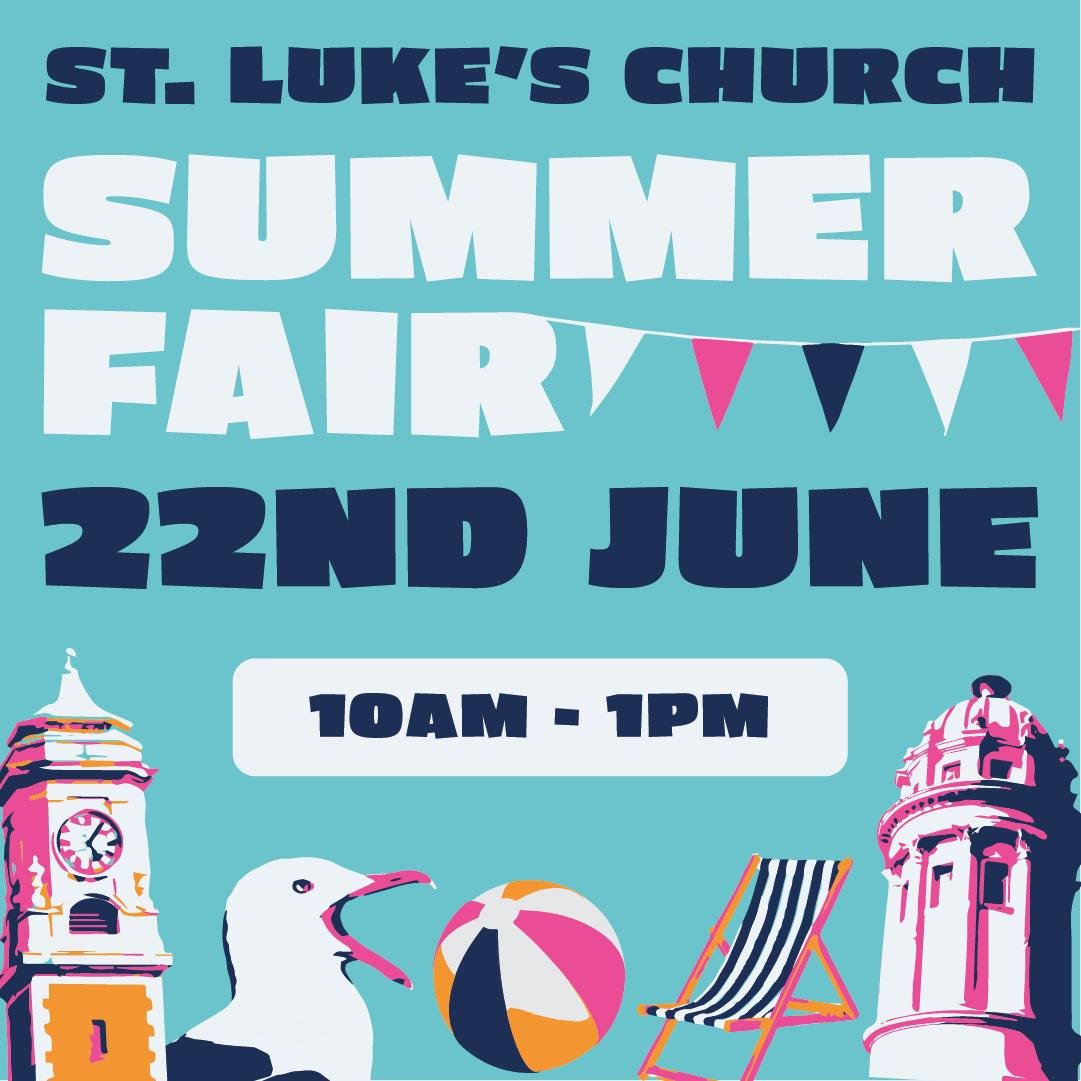 📣 A date for your diary! 📣

Saturday 22nd June - St. Luke&rsquo;s Church Summer Fair! 🗓️☀️

#summerfair #summerfate #brightonlife #findachurchnearyou #sales #summer #hanover #queensparkbrighton