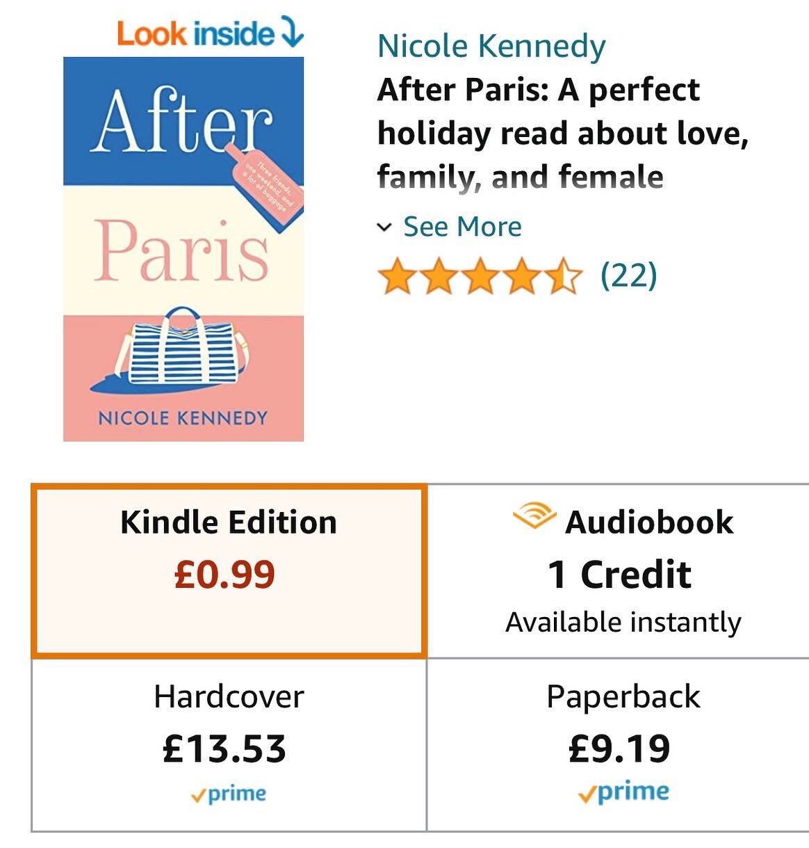 Reviews are slowly creeping up for #AfterParis ❤️ Please do review if you&rsquo;ve enjoyed. It helps other readers find the book (&amp; quells my writerly self-doubt 😆)