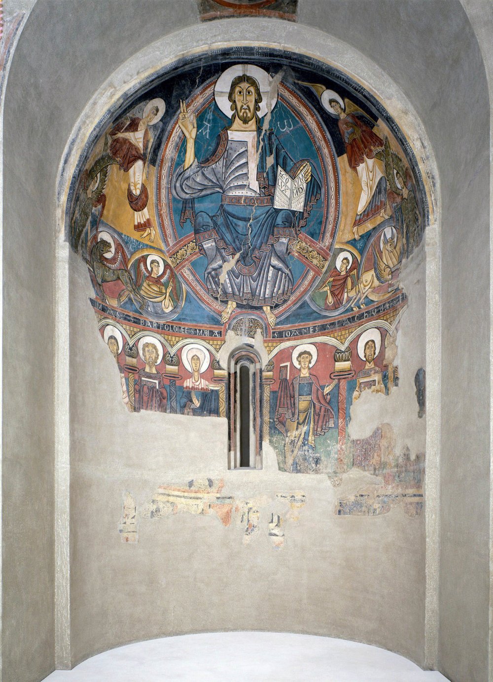 Master of Taüll, apse painting, Sant Clement in Taüll, c. 1123 (Museu Nacional d’Art de Catalunya, Barcelona).