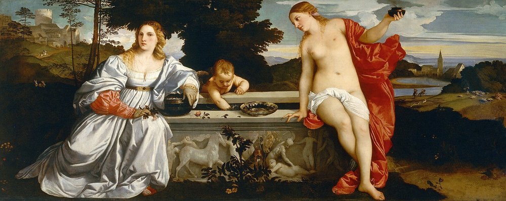Amor sacro e Amor profano by Titian, c. 1514 - 1515.