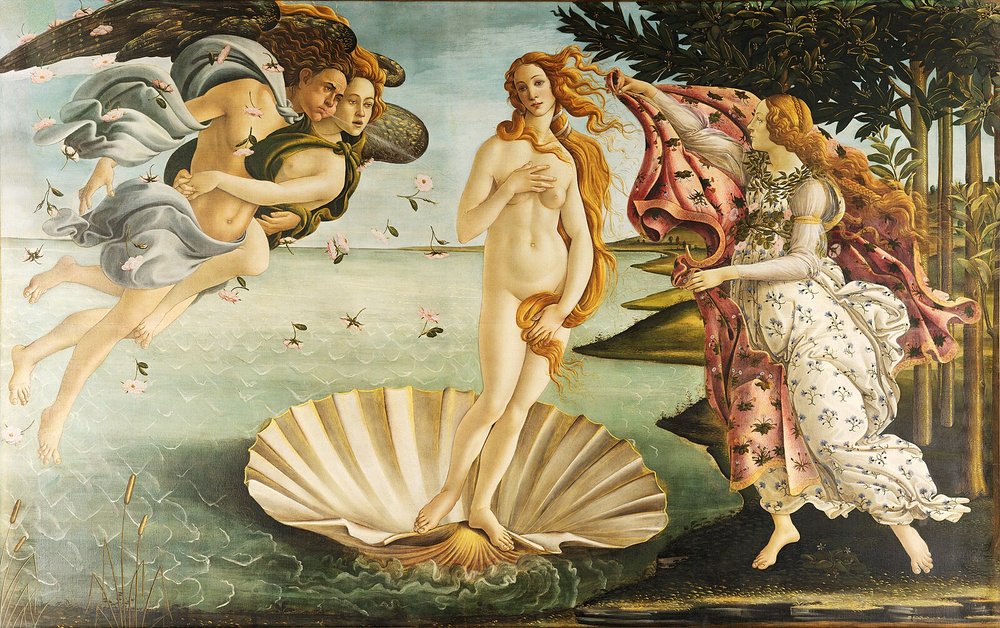 The Birth of Venus by Sandro Botticelli. c. 1485.