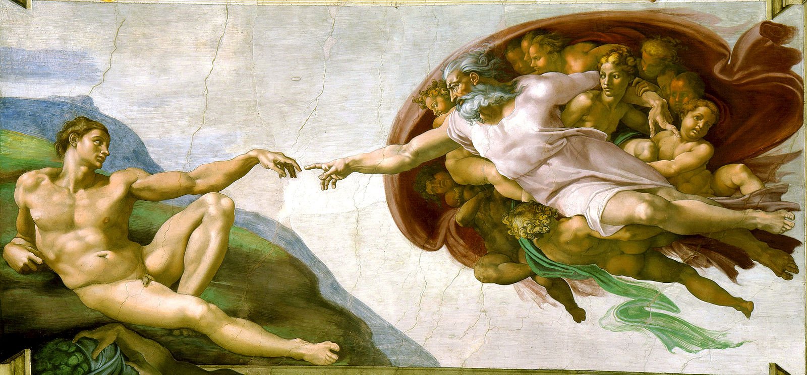The Creation of Adam by Michelangelo. c. 1511.