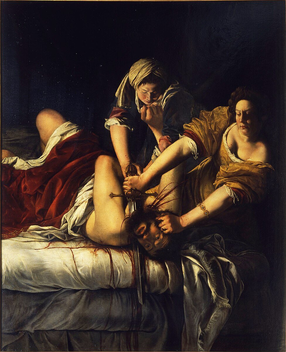 Judith Beheading Holofernes by Artemisia Gentileschi. 1614-1620.