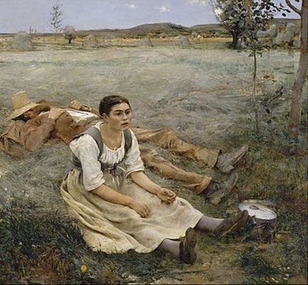 Hay Making by Jules Bastien-Lepage. 1877.