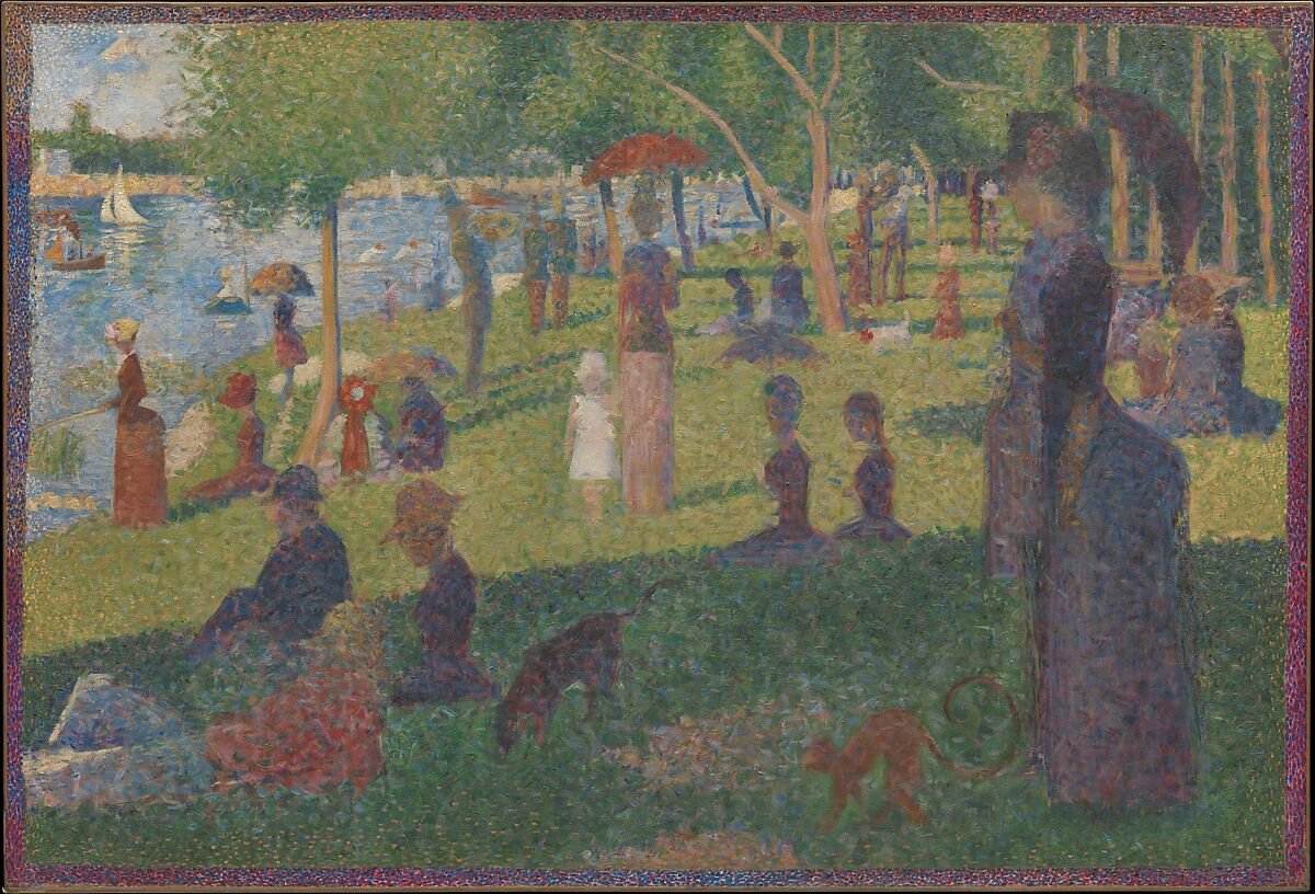 Study for "A Sunday on La Grande Jatte" by Georges Seurat. 1884.