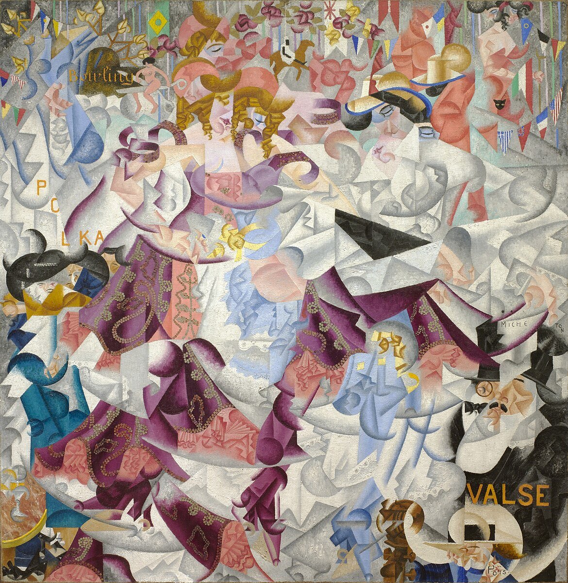 Gino Severini, 1912, Dynamic Hieroglyphic of the Bal Tabarin.