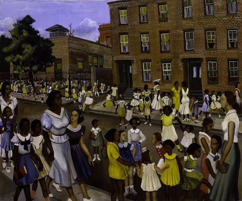 Allen Rohan Crite, School’s Out, 1936. 