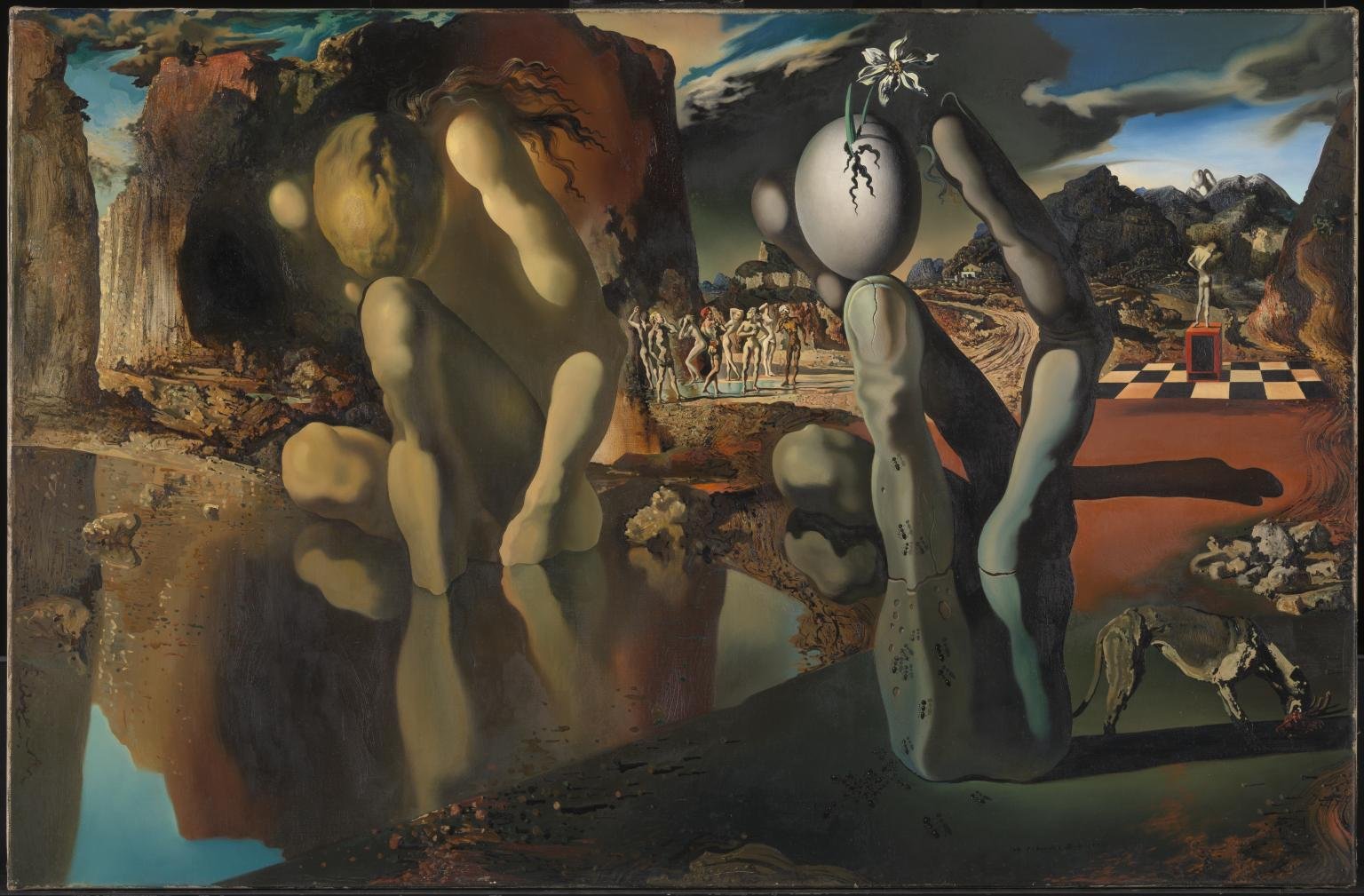 Métamorphose de Narcisse by Salvador Dalí. 1937.