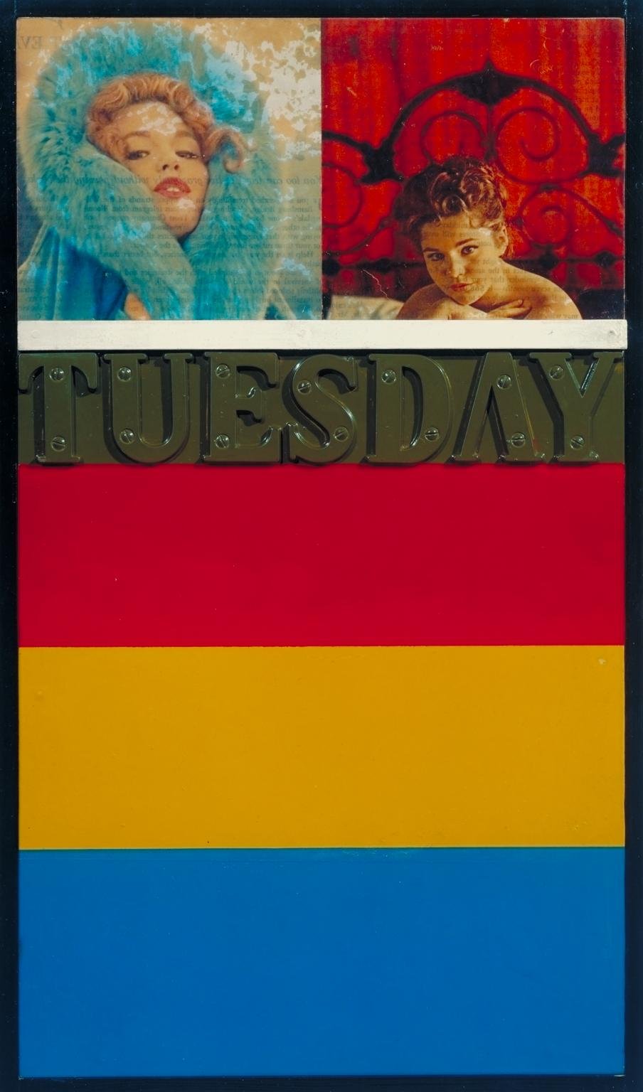 Peter Blake's Tuesday, 1961.