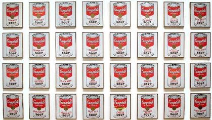  Description	 Campbell's Soup Cans by Andy Warhol, 1962.