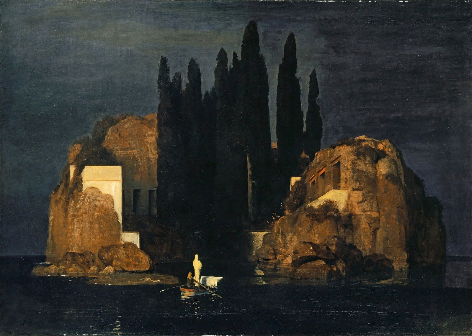 Arnold Böcklin, Isle of the Dead, 1880. (1st Version)