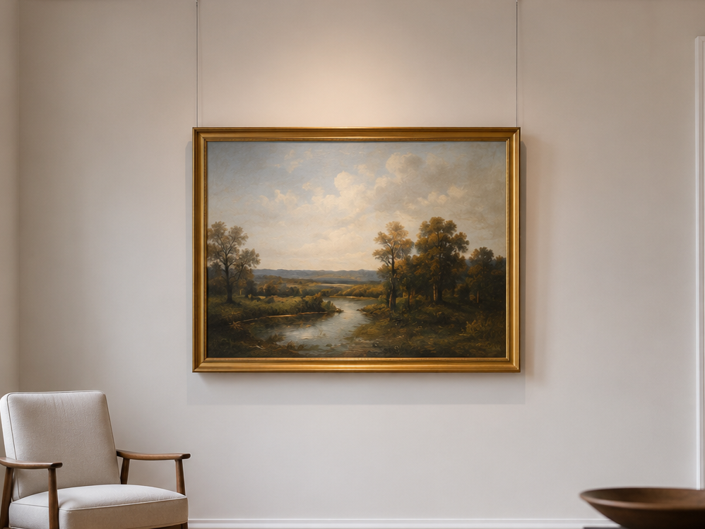 Displaying and hanging paintings well