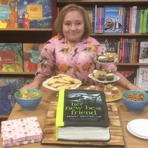 HNBF publication celebrated with a book cake