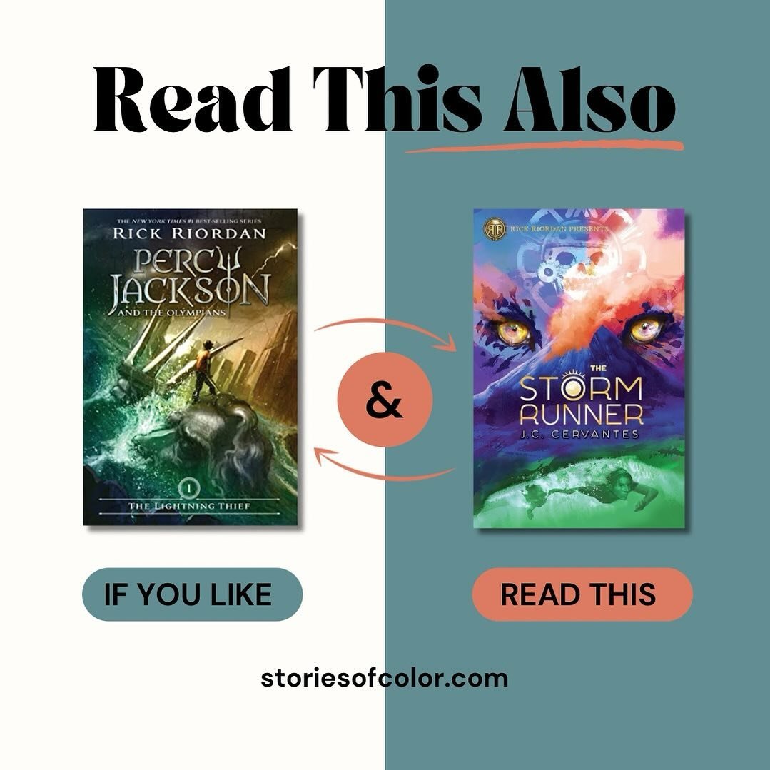 Percy Jackson and his friends have a special place in people&rsquo;s hearts and for good reason. 

The cast of characters, the mythology, the action and adventure&mdash;it&rsquo;s a world children are drawn to.

The Storm Runner series (for ages8-12)