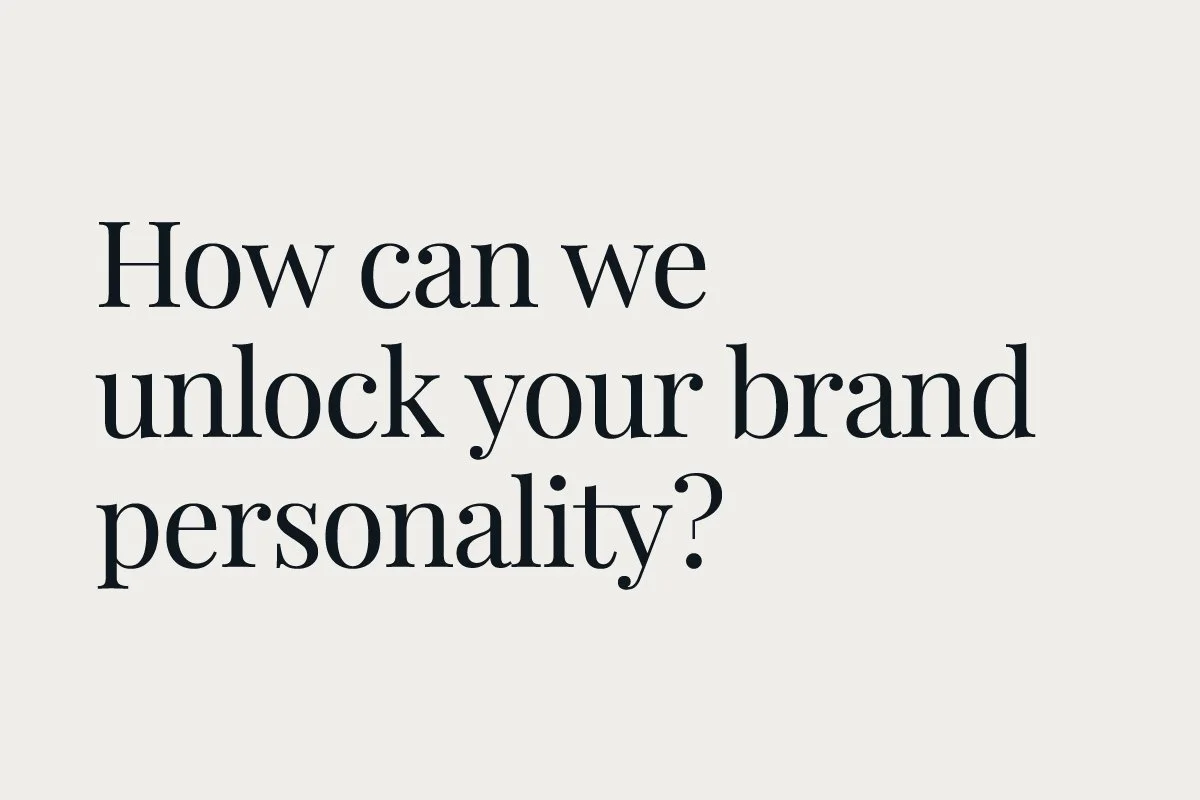      

 
   Every business has a personality.  Great brands don’t happen by accident; they happen like this:   Stage one. The undressing.  Lots of questions. Some simple, some hard, some more abstract—all designed to work from different angles to get