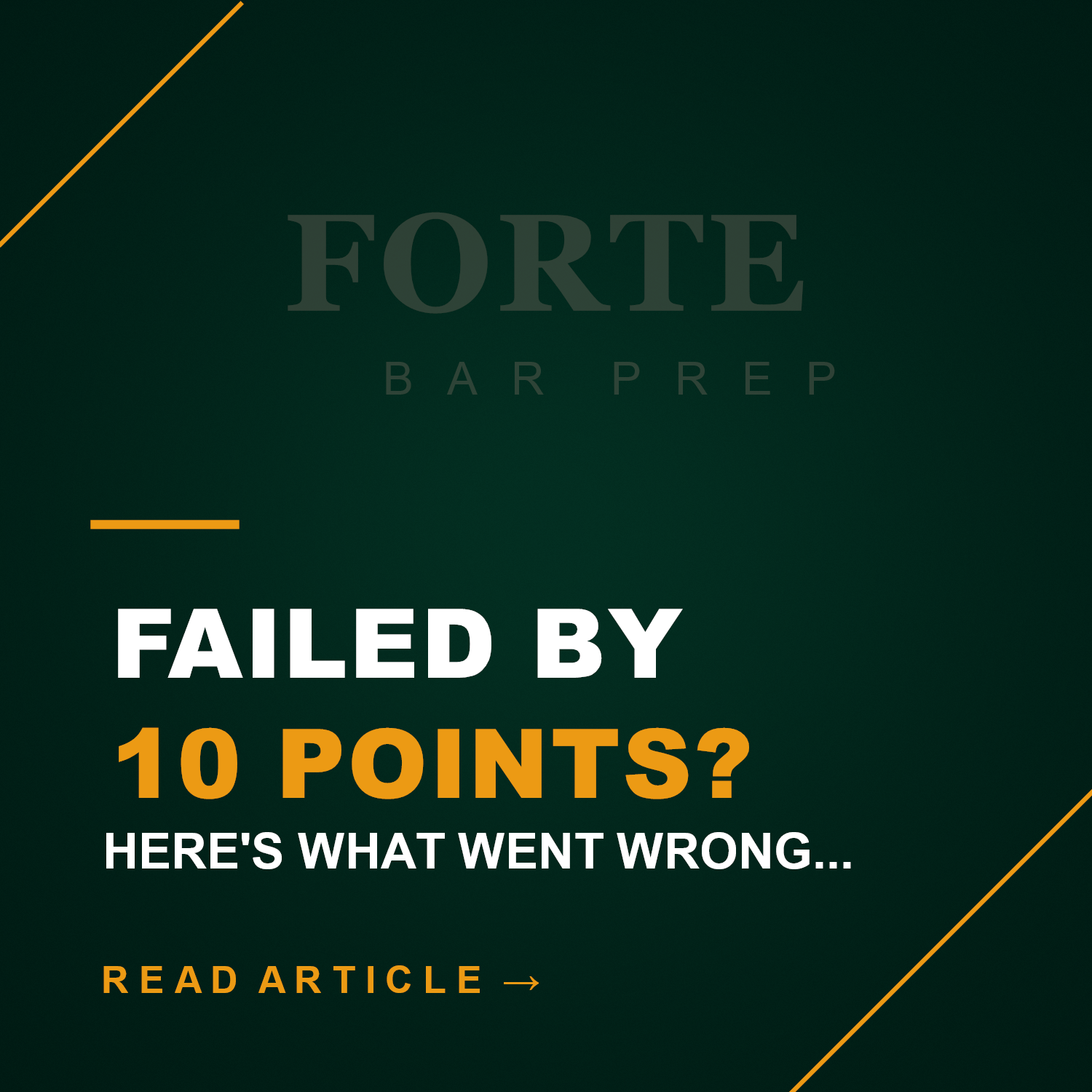       
  
     Failed the California Bar By 10 Points or Less? Here Is What Went Wrong…    There is a specific kind of failure the California bar produces more than any other — and it is the hardest to recover from.    Missing by fewer than 10 points