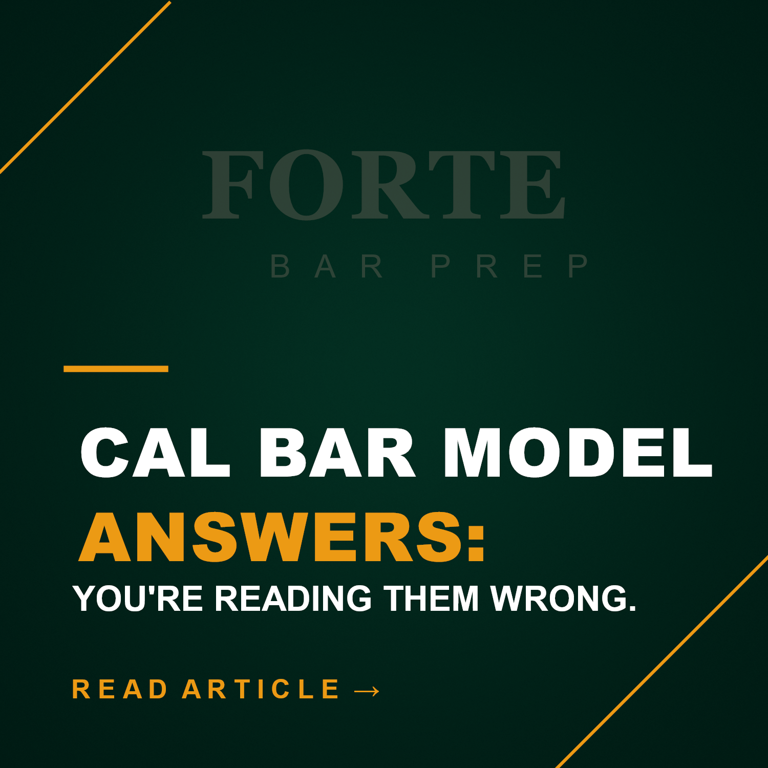       
  
    You Are Reading California Model Answers Wrong   Every February and July, thousands of California bar applicants receive their results. A portion of those students spend the weeks after their exam searching for model answers — the publi