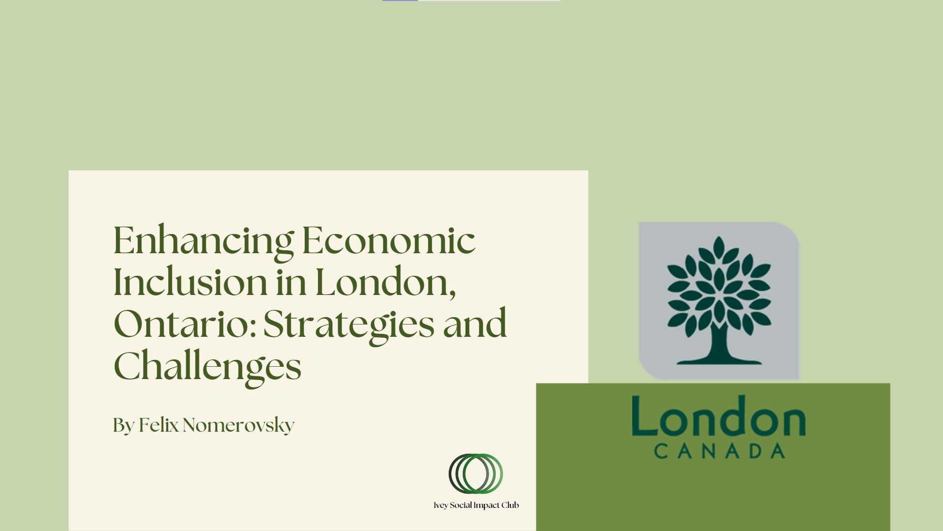 Enhancing Economic Inclusion in London, Ontario: Strategies and Challenges