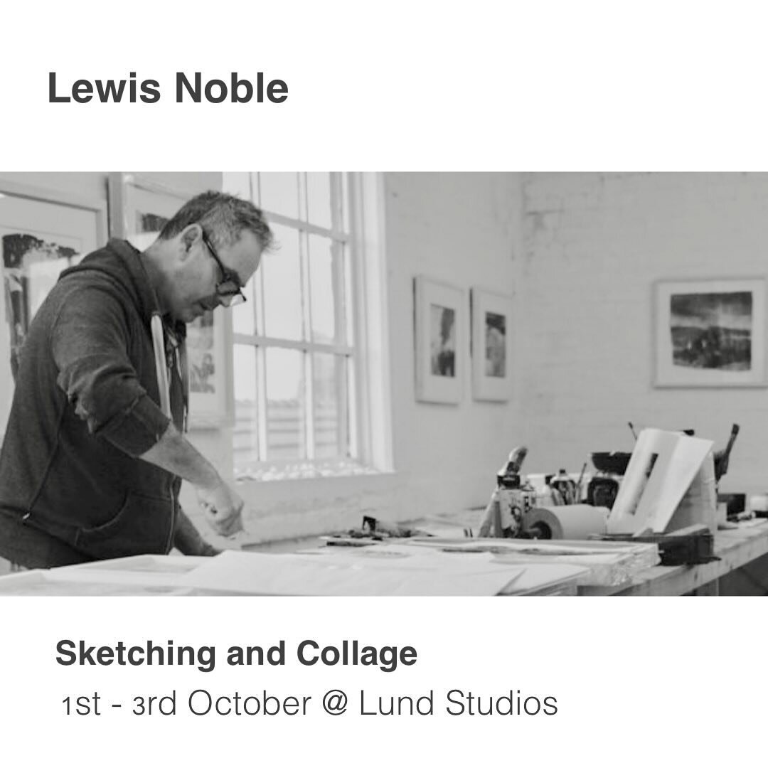 Lewis Noble | Sketching and Collage
1-3 October

Lewis has been running courses here at The Lund since 2018 - always vibrant, full of energy and inspiration. Thrilled that he&rsquo;s decided to join us once again!

Drawing and sketching in the ground