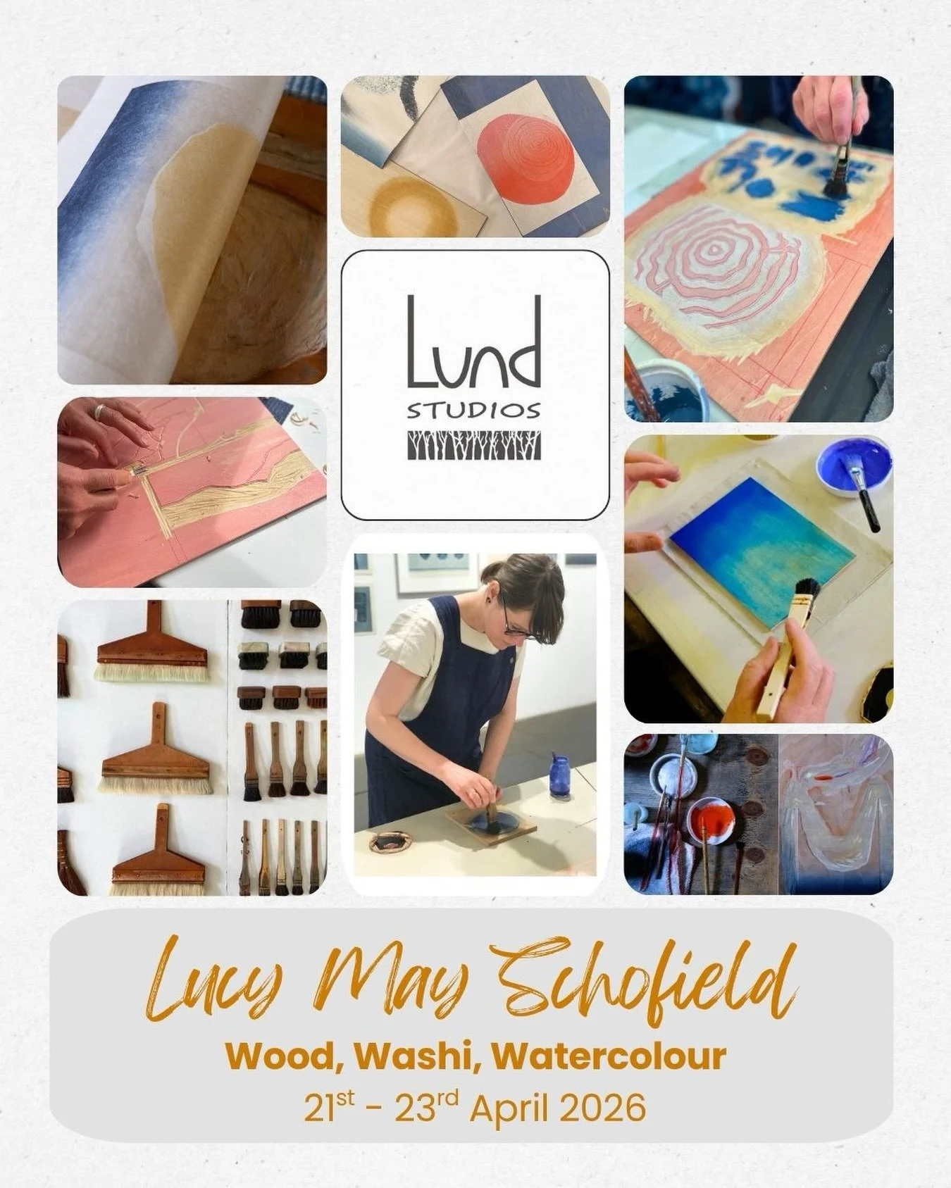 A recent cancellation means we now have spaces on Lucy May Schofield&rsquo;s course
&lsquo;Wood, Washi, Watercolour&rsquo;
21st to 23rd April
&hellip; A chance to explore ecological printmaking, the Japanese art of water-based woodblock carving and p