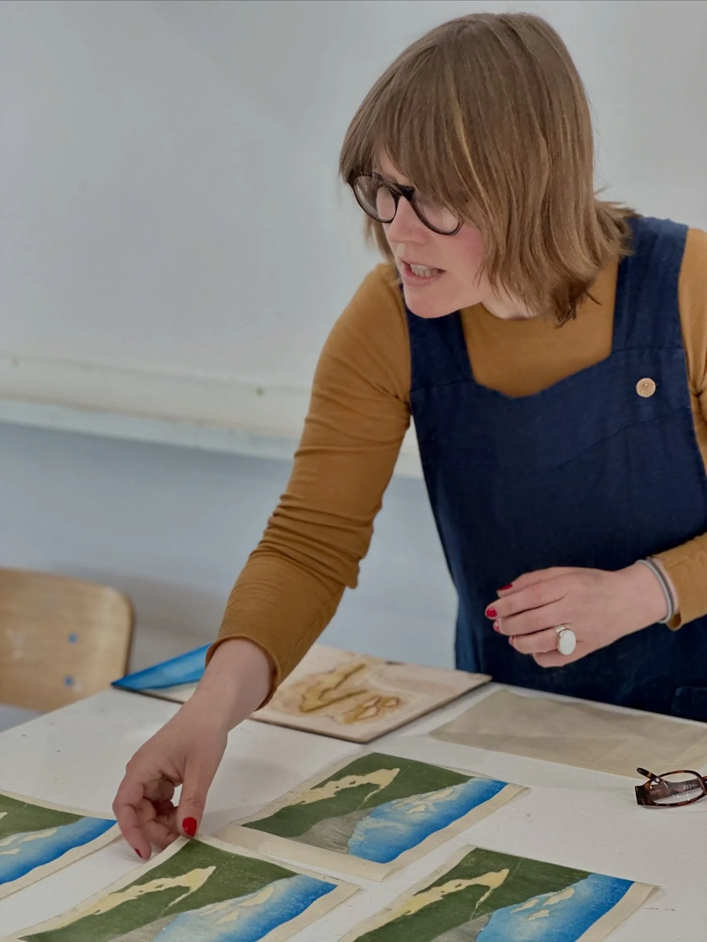 A real privilege to host Lucy May Schofield here at The Lund last week - &lsquo;Wood, Washi, Watercolour&rsquo; - exploring the Japanese art of water-based woodblock carving and printing&hellip;

@lucymayschofield