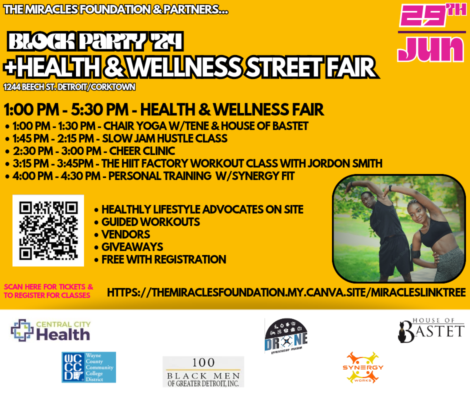 The Miracles Foundation Health & Wellness fair.