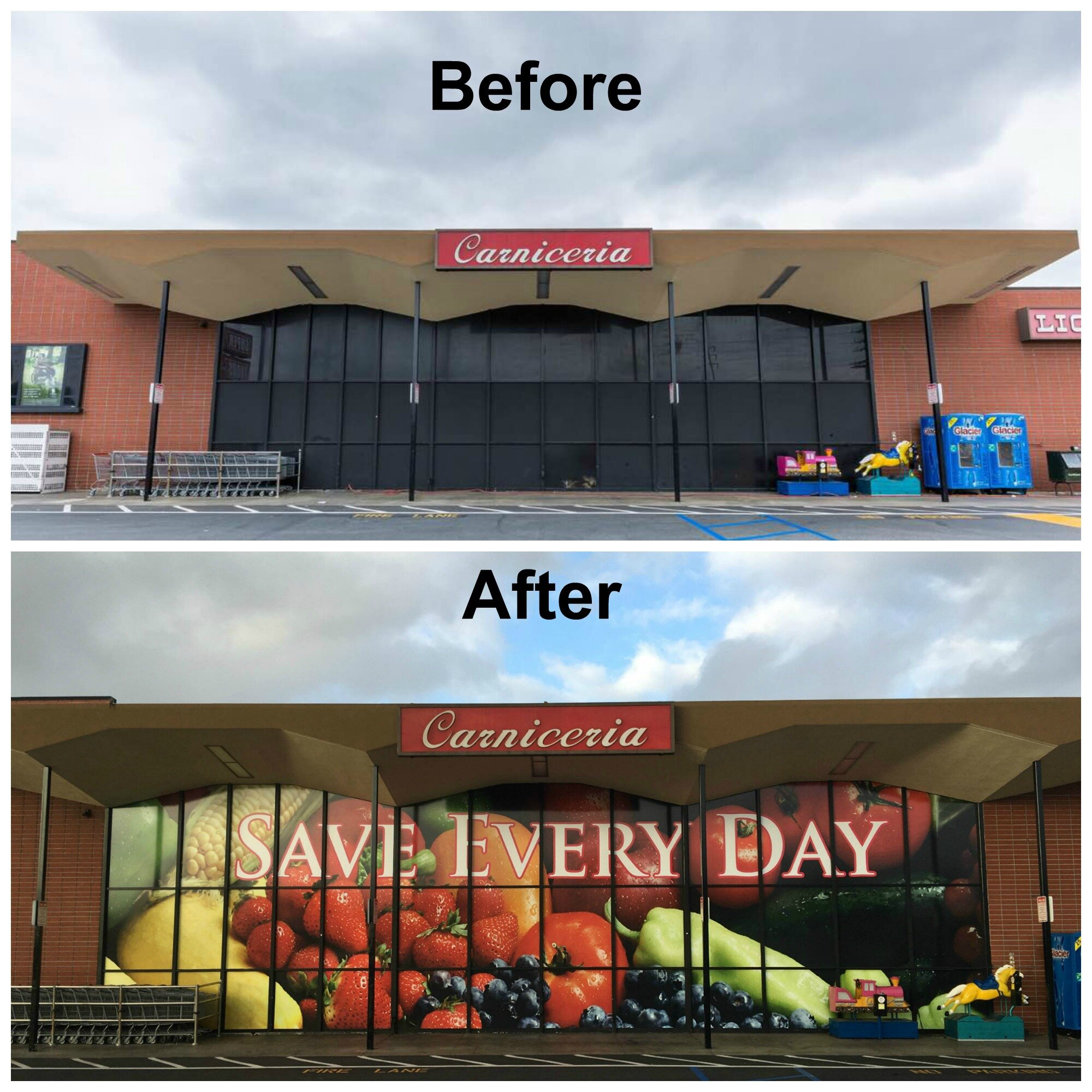 Custom Perforated Vinyl Graphics