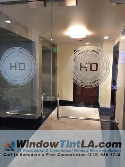 Frosted Decorative Film With Graphic Design