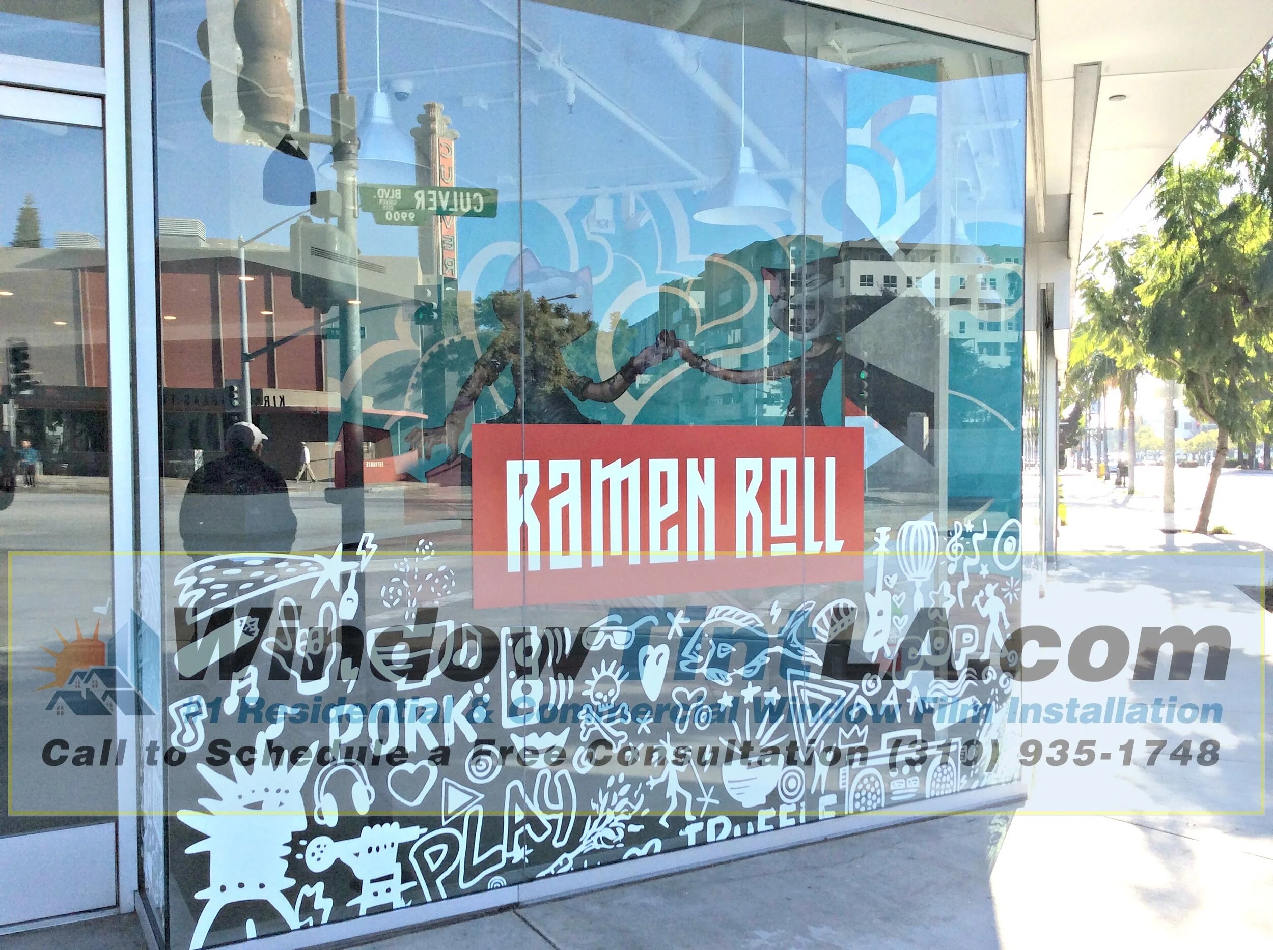 Custom Storefront Window Graphics - Window Tint Los Angeles — Window ...
