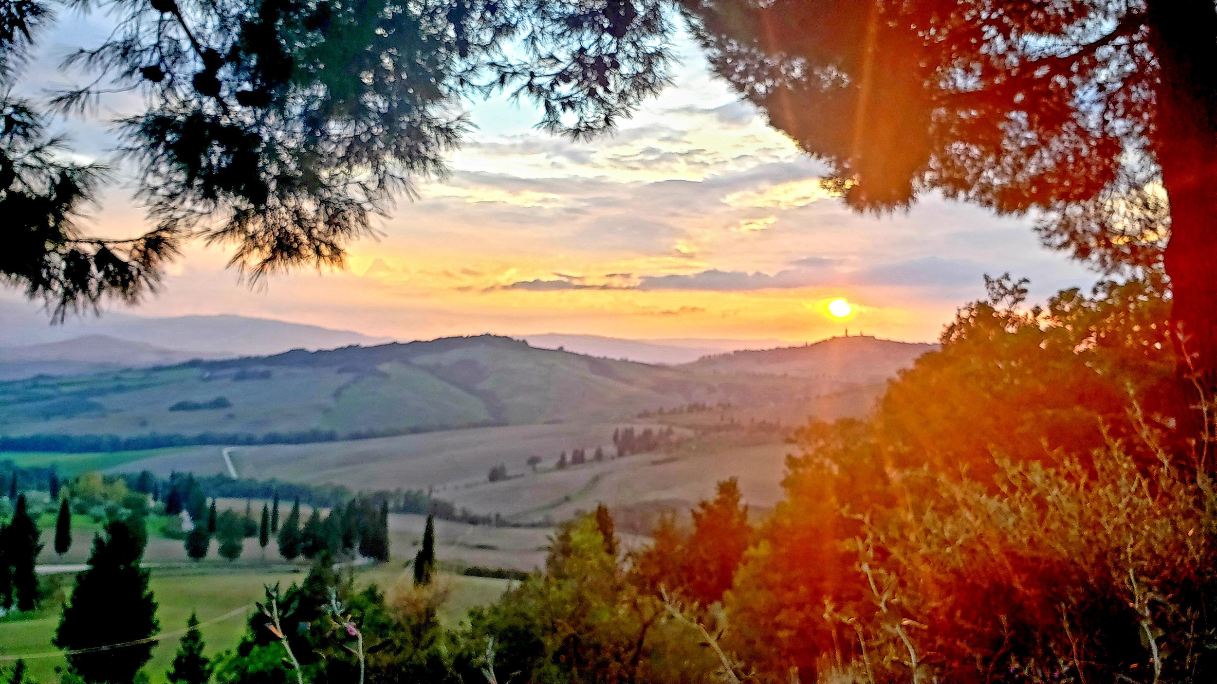 *Sunrise from Montepulciano