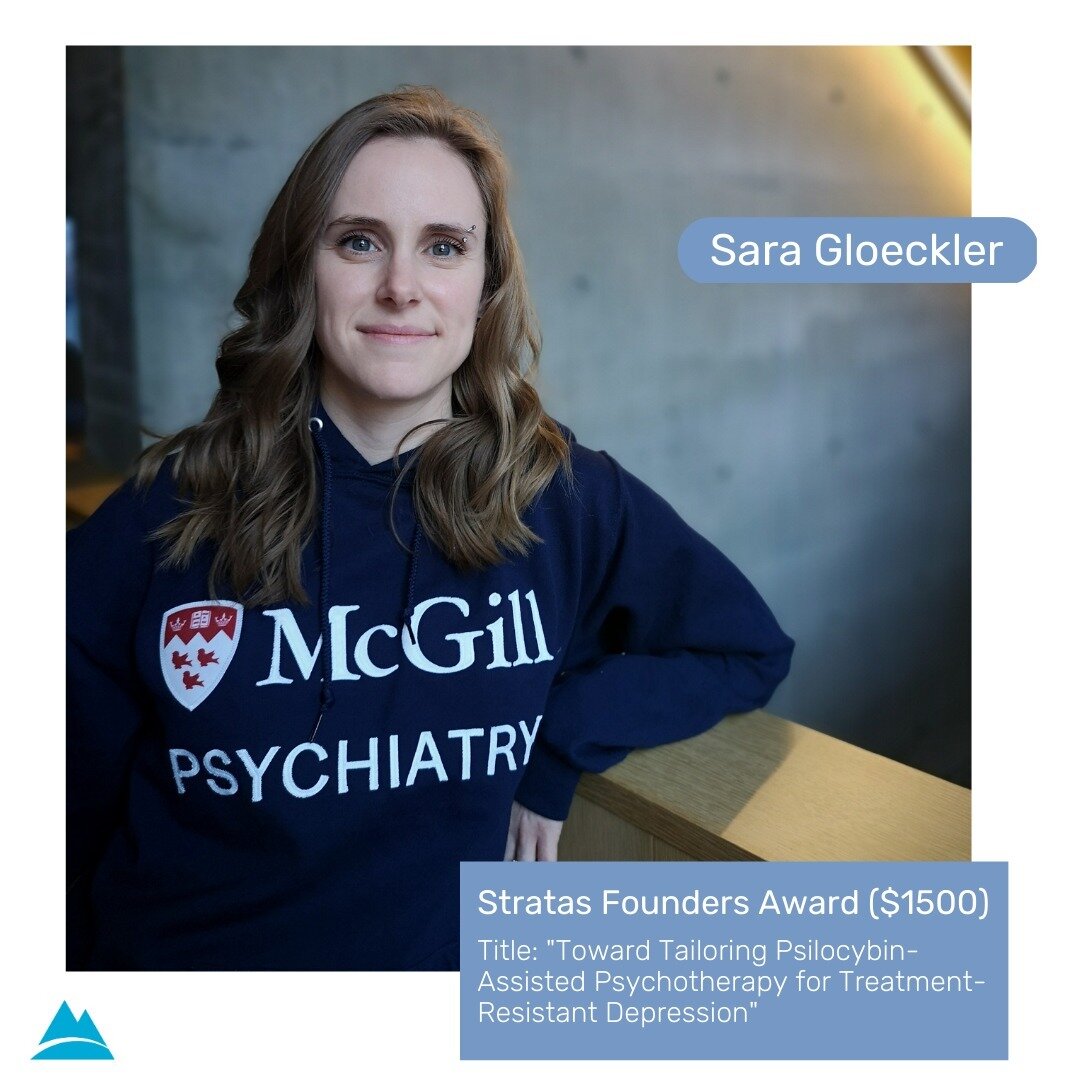 Stratas is thrilled to announce that we&rsquo;ve awarded Sara Gloeckler with the Stratas Founders Award ($1,500). Sara is a Master&rsquo;s student whose research project at the Lady Davis Institute at the Jewish General Hospital in Montreal is explor