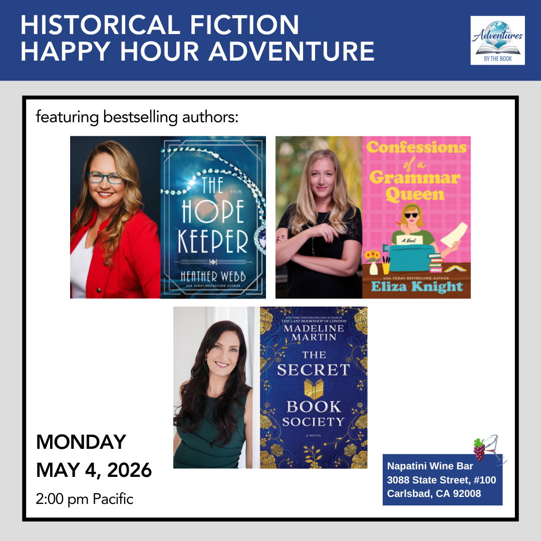 Historical Fiction Happy Hour Adventure - Author’s Event